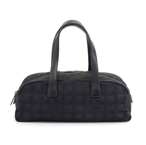 chanel travel line bag black